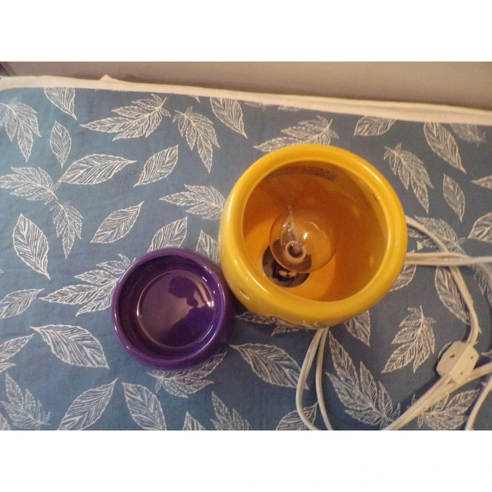 Scentsy LSU Tigers Wax Warmer NCAA Yellow Gold Mike the Tiger Logo Ceramic